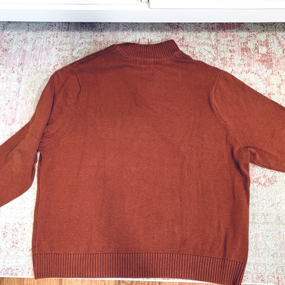 Dockers Mens Cotton Sweater Burnt Orange Rust Size XXL - Picture 3 of 3